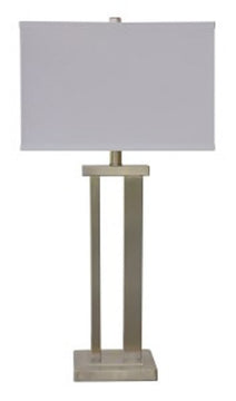 30"H Aniela Metal Table Lamp (Set of 2) Silver