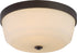 15"W Laguna 3-Light Close-to-Ceiling Forest Bronze