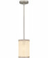Syrah Small 1-light Mini Pendant Brushed Nickel