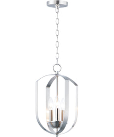 10"W Provident 3-Light Chandelier Satin Nickel