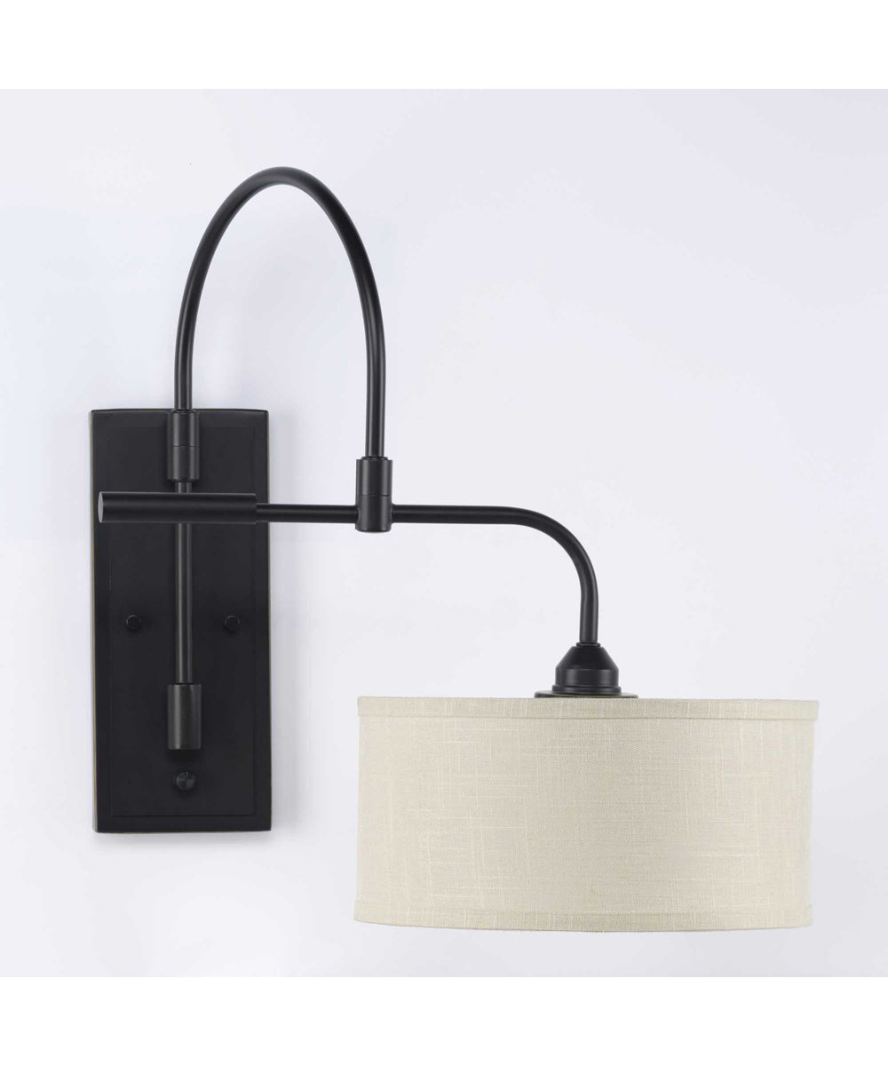 Kempsey 1-Light Swing Arm Wall Bracket Antique Bronze