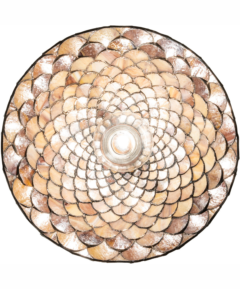 11" Wide Tiffany Fishscale Pendant