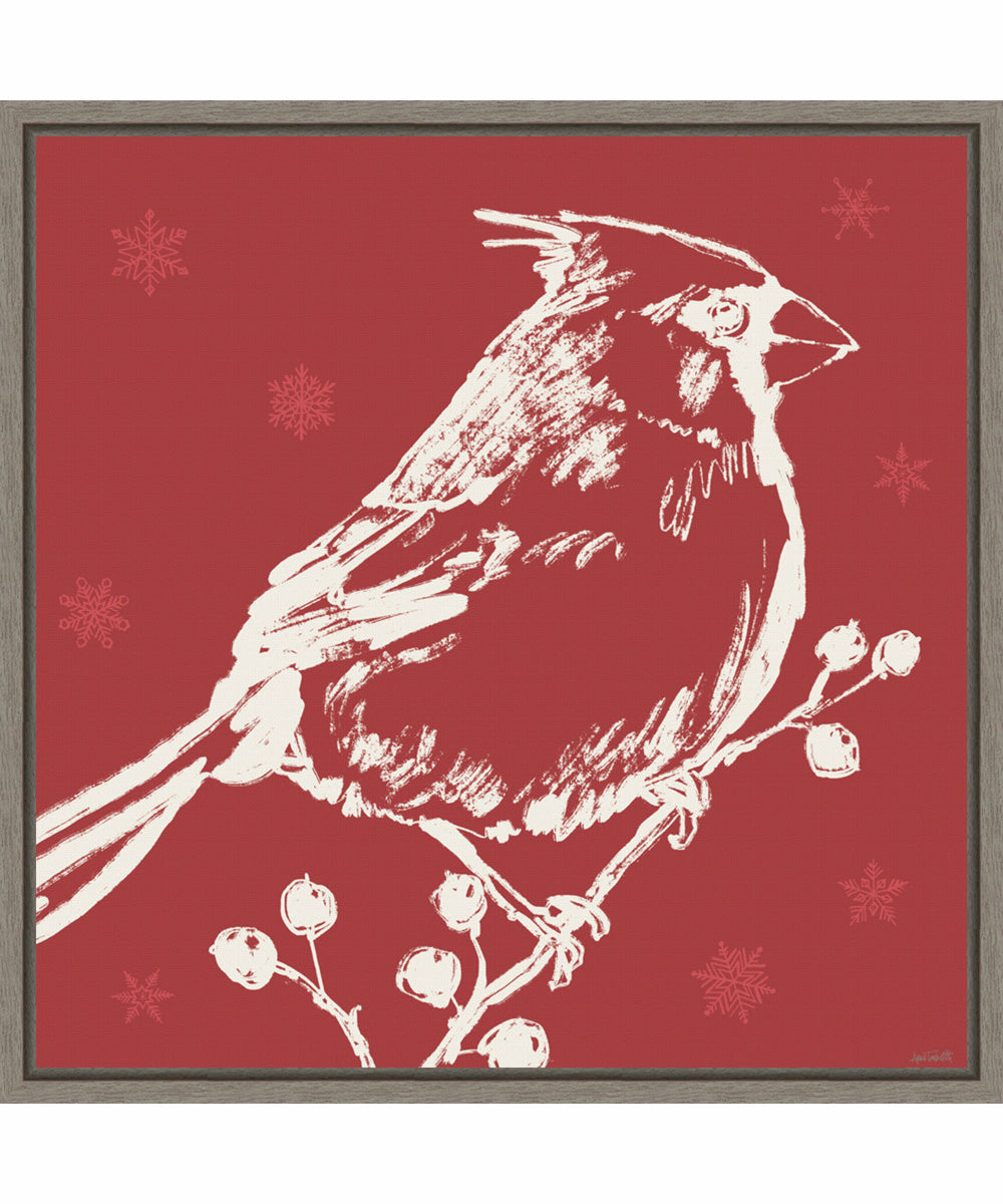 Framed Seasonal Shades VIII by Anne Tavoletti Canvas Wall Art Print (22  W x 22  H), Sylvie Greywash Frame