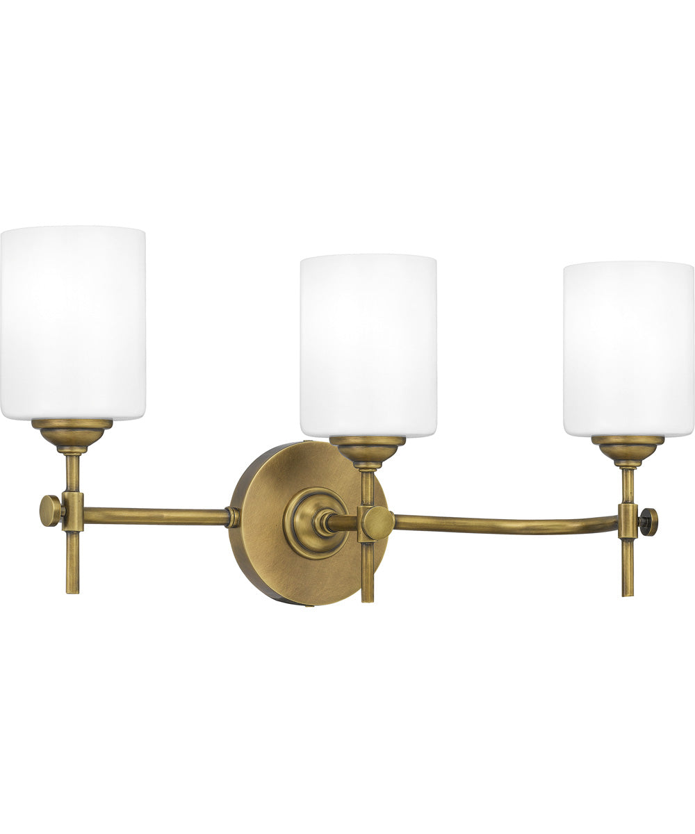 Aria Large 3-light Bath Light Weathered Brass