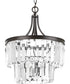 Glimmer 3-Light 19" Semi-Flush Convertible Antique Bronze