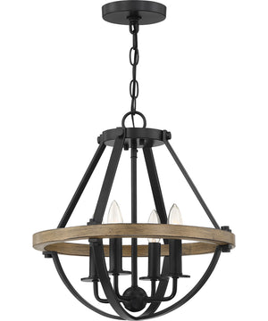 Bartlett 4-light Pendant Earth Black