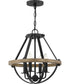 Bartlett 4-light Pendant Earth Black