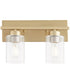 Carter 2-light Bath Vanity Light Aged Brass