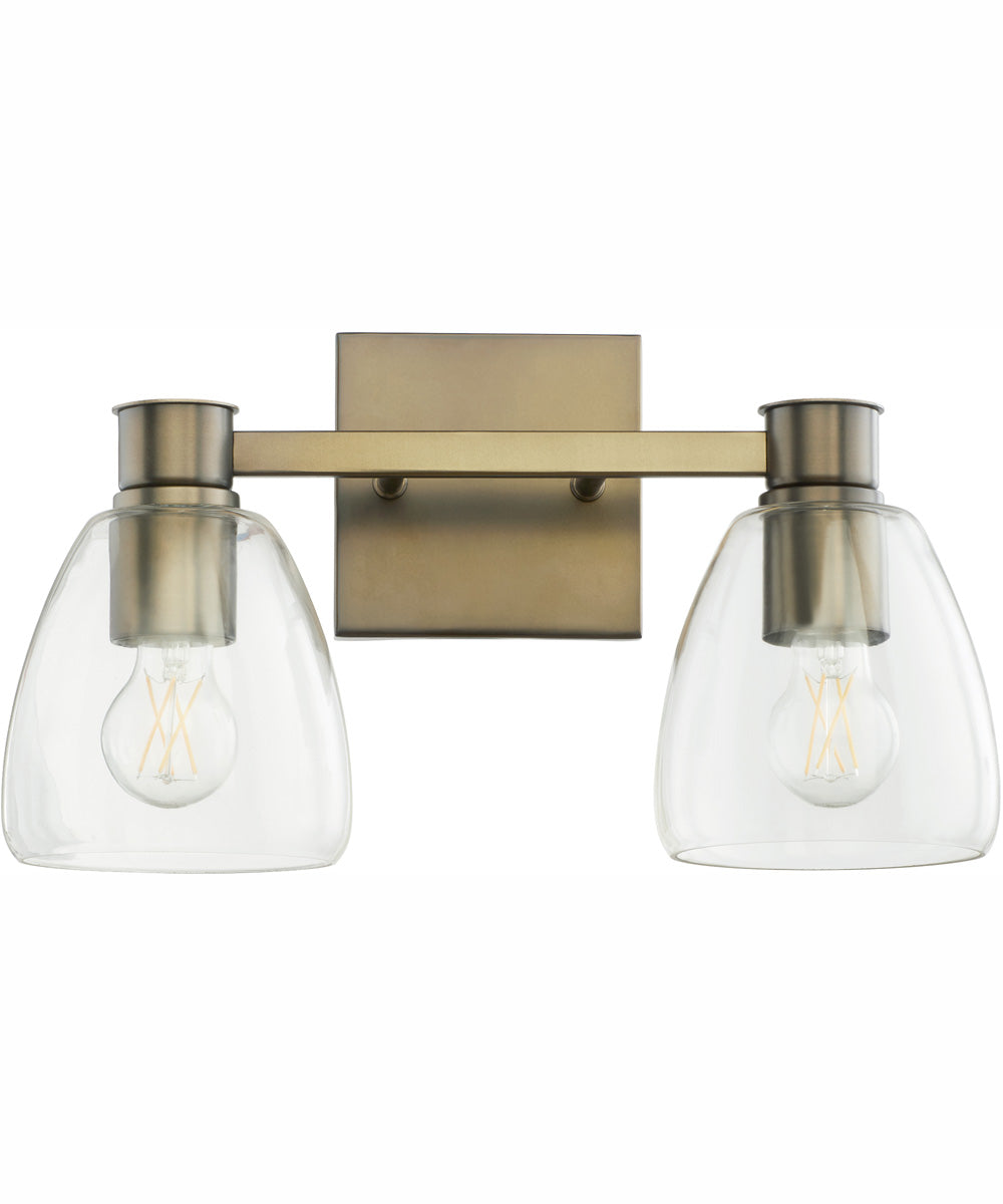 Relo 2-light Bath Vanity Light Dark Brass