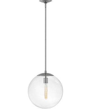 Warby 1-Light Medium Orb Pendant in Polished Antique Nickel