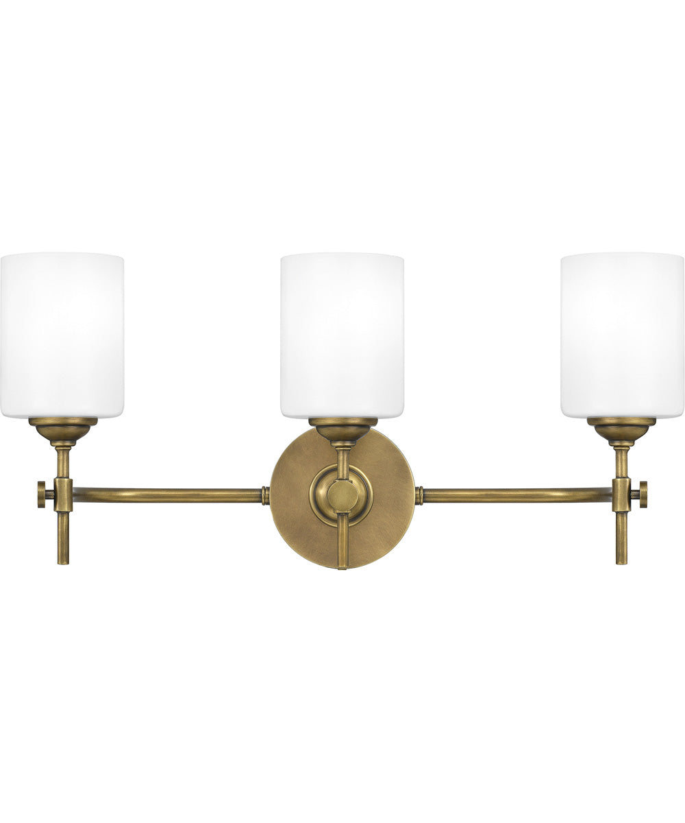 Aria Large 3-light Bath Light Weathered Brass
