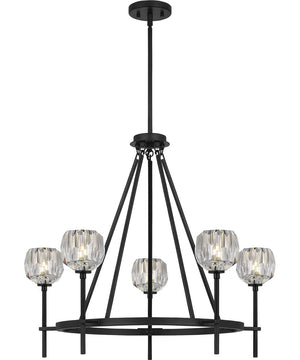 Regalia 5-light Chandelier Matte Black