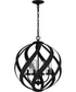 Blacksmith Large 4-light Pendant Earth Black