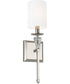 Laurent 1-Light Sconce Polished Nickel