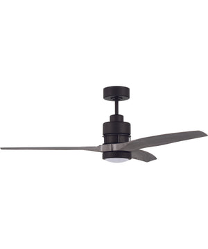 52" Sonnet 1-Light Ceiling Fan Flat Black