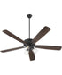 52" Ovation 3-light LED Ceiling Fan Matte Black