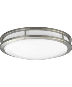 1-Light 17-3/4" LED Flush Mount Brushed Nickel