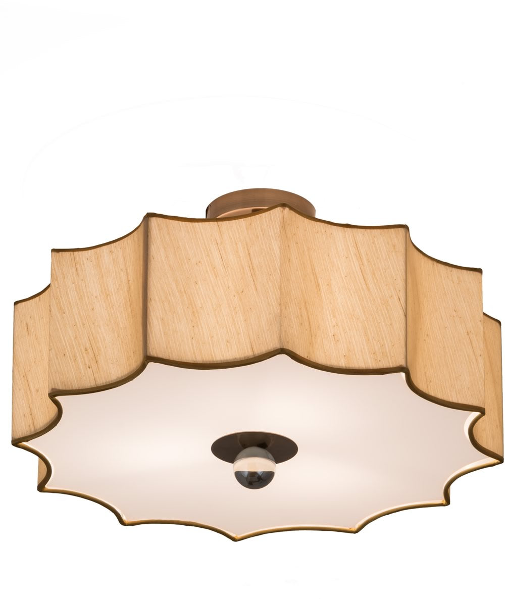 22"W Arevik Semi-Flushmount