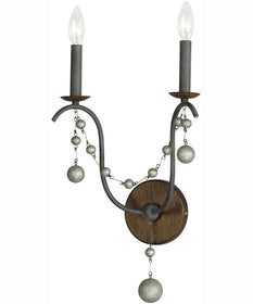 Formosa 2-Light Wall Sconce Golden Noir
