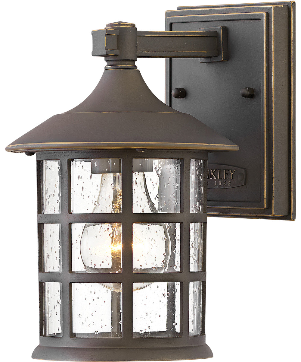 Freeport Coastal Elements 1-Light Small Outdoor Wall Mount Lantern in Oil Rubbed Bronze