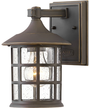 Freeport Coastal Elements 1-Light Small Outdoor Wall Mount Lantern in Oil Rubbed Bronze