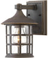 Freeport Coastal Elements 1-Light Small Outdoor Wall Mount Lantern in Oil Rubbed Bronze