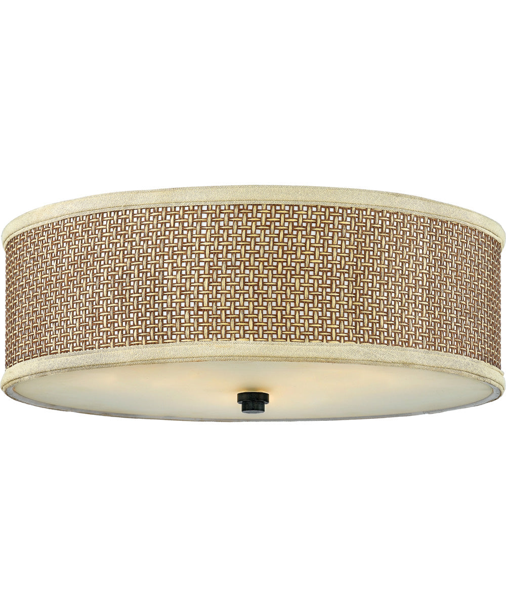 Zen Large 3-light Flush Mount Mystic Black