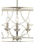 Landree 3-Light Luxe Chandelier Light Silver Ridge