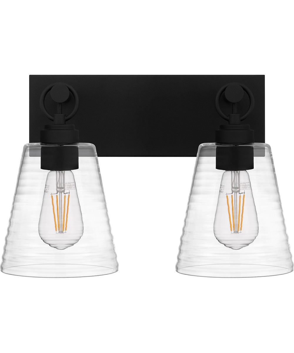 Dacosta Medium 2-light Bath Light Earth Black