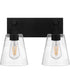 Dacosta Medium 2-light Bath Light Earth Black
