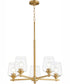 Veno 5-light Chandelier Aged Brass