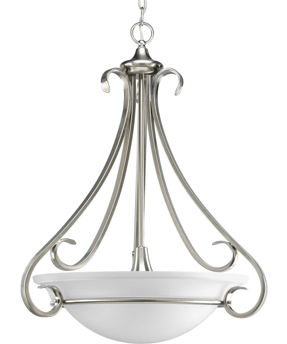Torino 3-Light Foyer Pendant Brushed Nickel