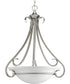 Torino 3-Light Foyer Pendant Brushed Nickel