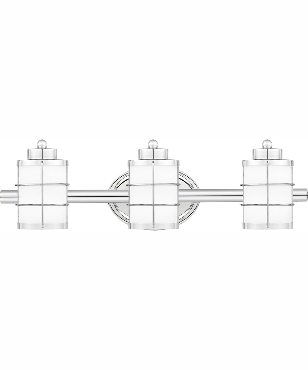 Hazlett Large 3-light Bath Light Polished Chrome