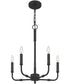 Abner 5-light Chandelier Matte Black