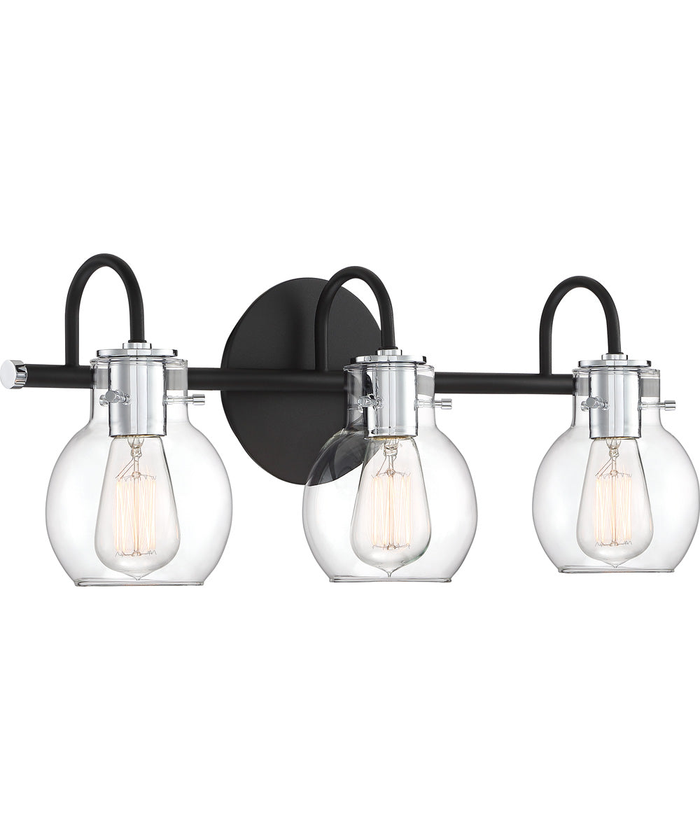 Andrews Large 3-light Bath Light Earth Black