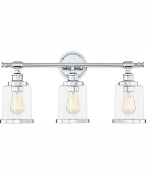 Dixie Large 3-light Bath Light Polished Chrome