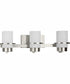 Reiss 3-Light Modern Farmhouse Vanity Light Brushed Nickel