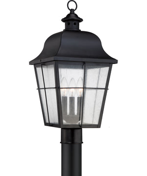 Millhouse Large 3-light Outdoor Post Light Mystic Black