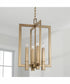 Blake 4-Light Foyer Aged Brass