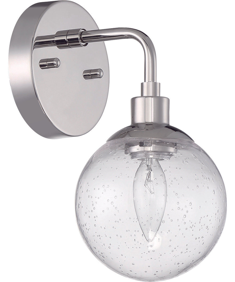 Que 1-Light Wall Sconce Chrome