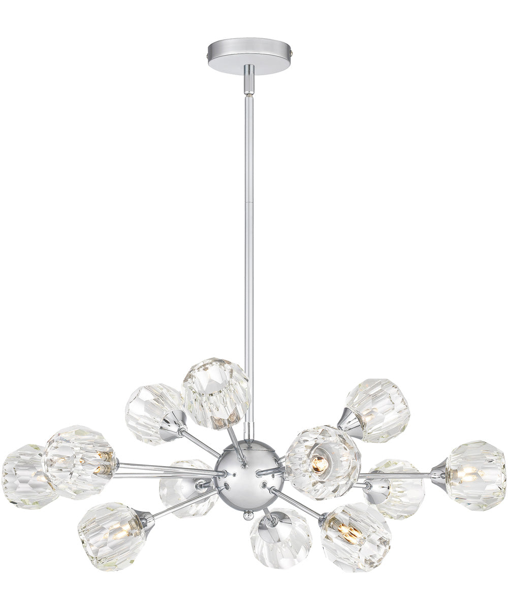 Spellbound 12-light Chandelier Polished Chrome