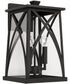 Marshall 3-Light Outdoor Wall-Lantern Rain or Shine - Black