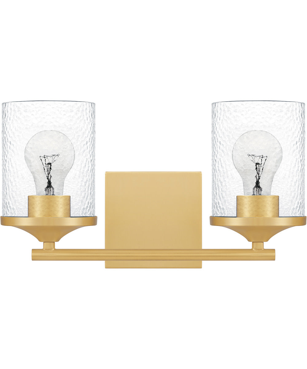 Abner Medium 2-light Bath Light Aged Brass