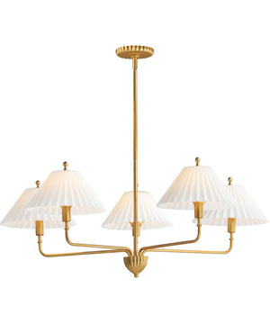 Kismet 5-Light Chandelier Gold Leaf