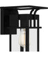 Markley Small 1-light Outdoor Wall Light Earth Black