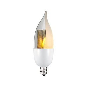 Euri Lighting Flickering Flame Bulb, Frosted Lens