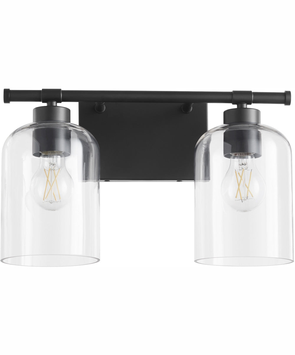 Tribute 2-light Bath Vanity Light Matte Black
