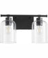 Tribute 2-light Bath Vanity Light Matte Black