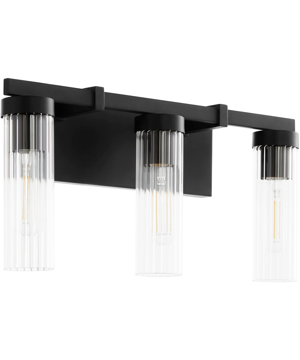 Kilbey 3-light Bath Vanity Light Matte Black